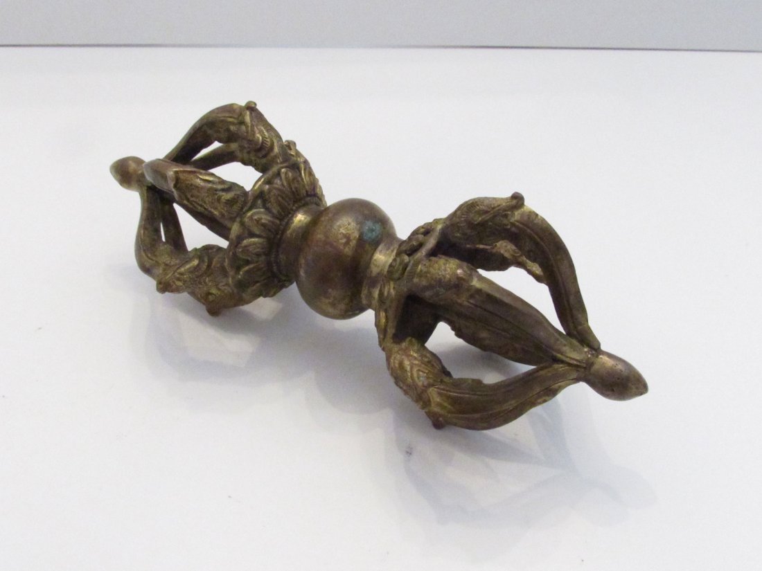 Gilt Bronze Tibetan Buddhist Vajra (1 of 6)