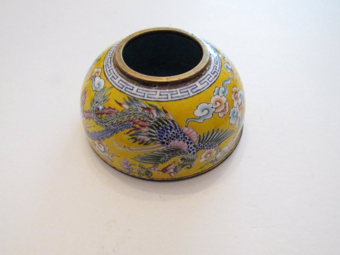 Very Good Old Chinese Canton Enamel Water Pot (1 of 7)