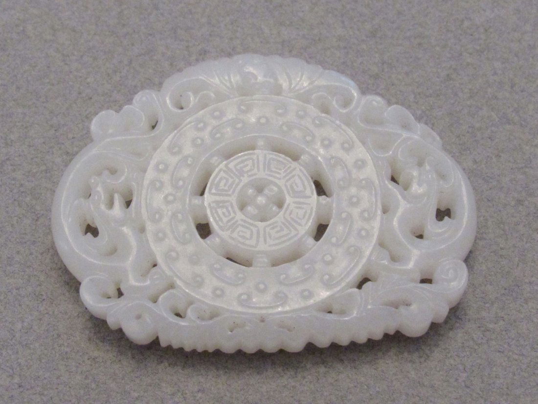White Jade with Bats and Infinity Symbols (1 of 4)