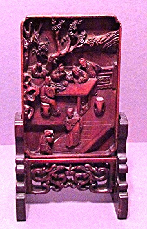 Chinese Carved Wooden Table Screen (1 of 9)