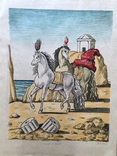 I cavalli di Achille 1971 by Giorgio De Chirico (1 of 4)