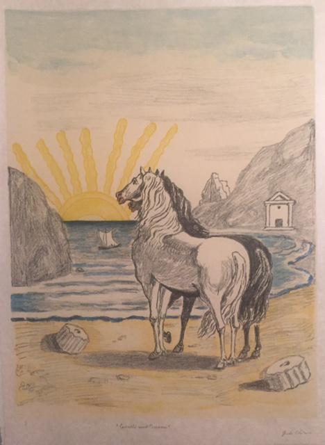 Cavalli mediterranei 1972 by Giorgio De Chirico (1 of 3)