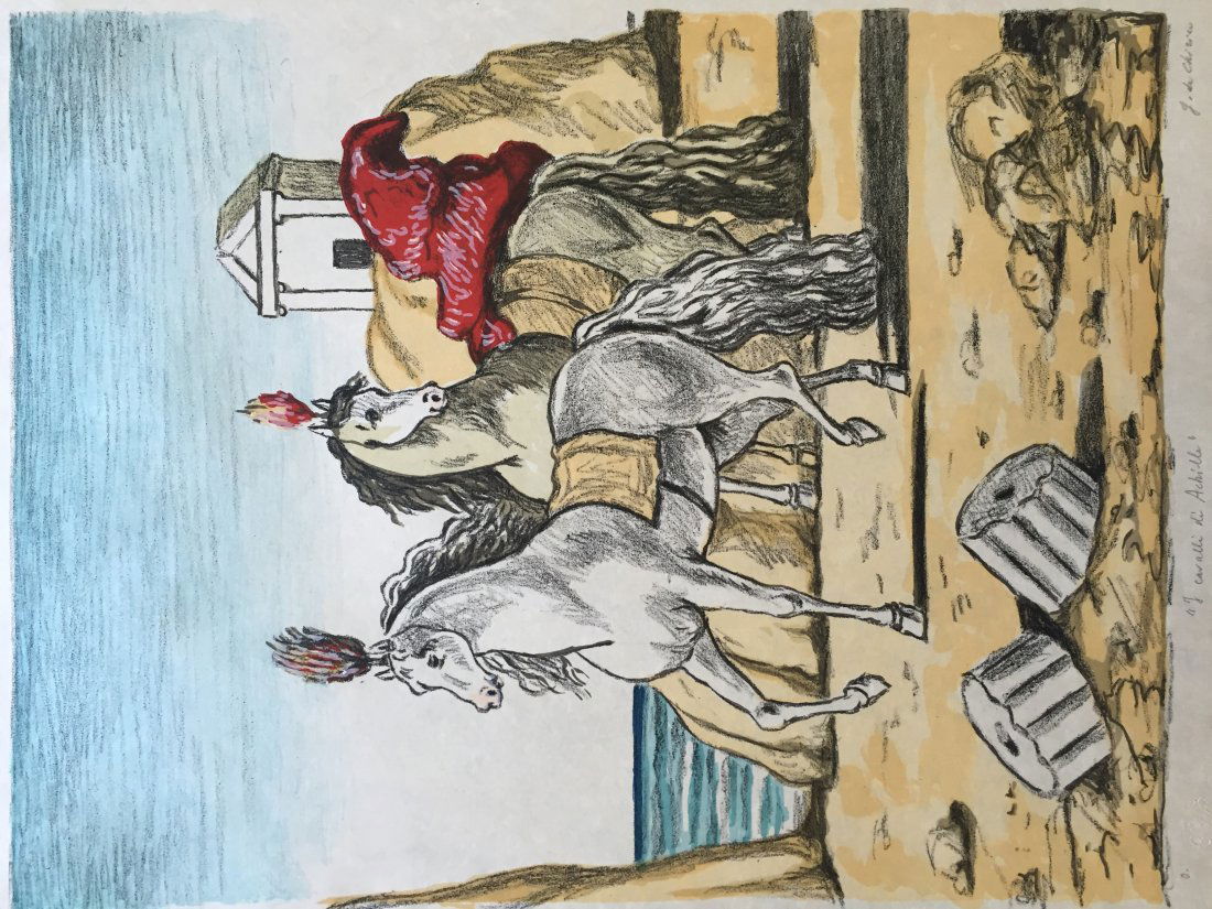 I cavalli di Achille 1971 by Giorgio De Chirico (1 of 3)