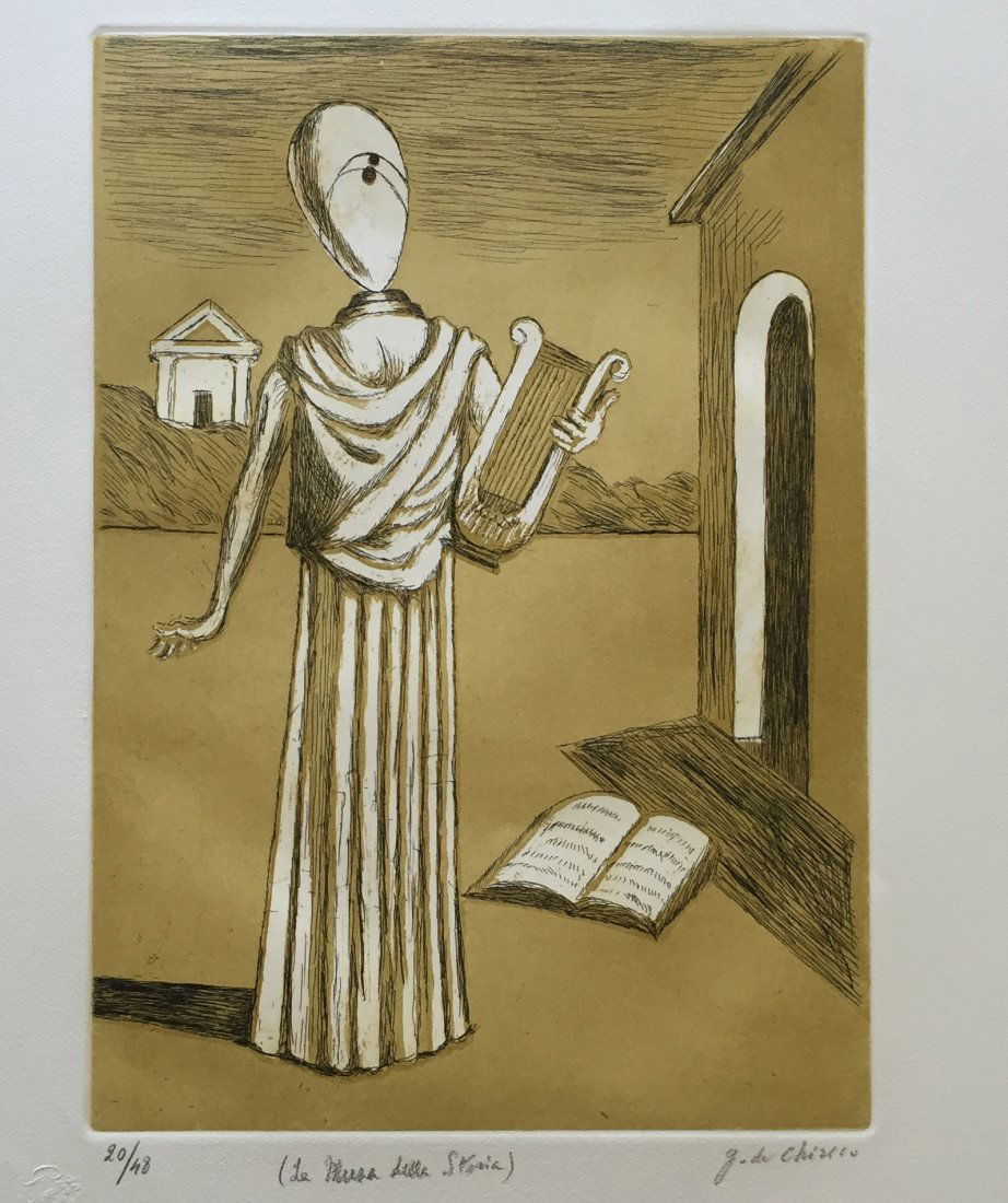 La musa della storia 1970 by Giorgio De Chirico (1 of 3)