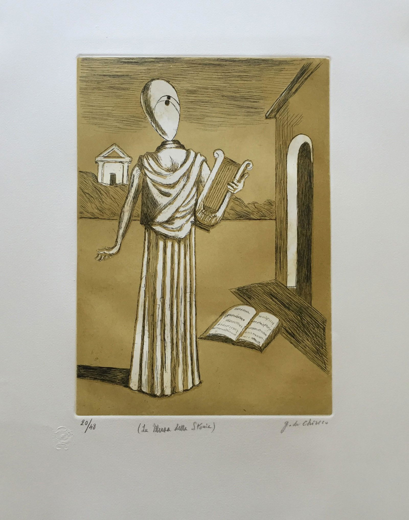 La musa della storia 1970 by Giorgio De Chirico (1 of 4)