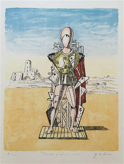 Trovatore sulla spiaggia 1973 by Giorgio De Chirico (1 of 1)