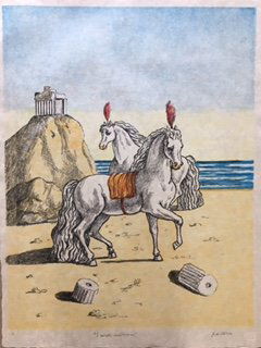 Cavalli Mediterranei 1970 by Giorgio De Chirico (1 of 3)