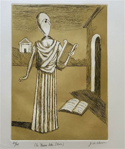 La musa della storia 1970 by Giorgio De Chirico (1 of 5)