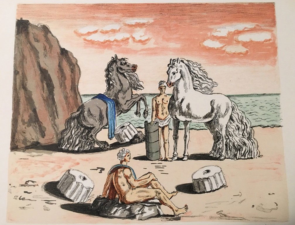 Riposo presso l'Egeo 1969 by Giorgio De Chirico (1 of 4)