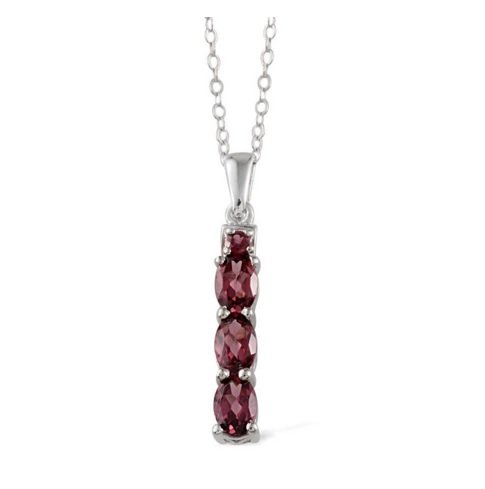 Orissa Rhodolite Garnet Necklace 20 inch chain (1 of 2)