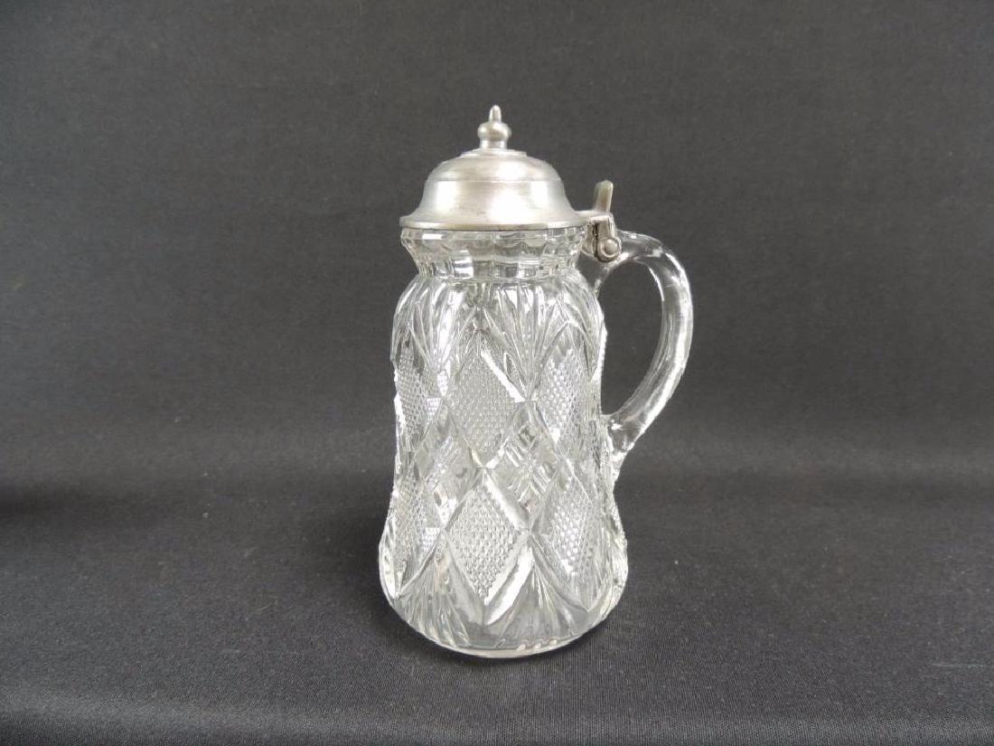 George Duncan & Sons Paneled Diamond Block Antique: Circa 1895, 7" Tall