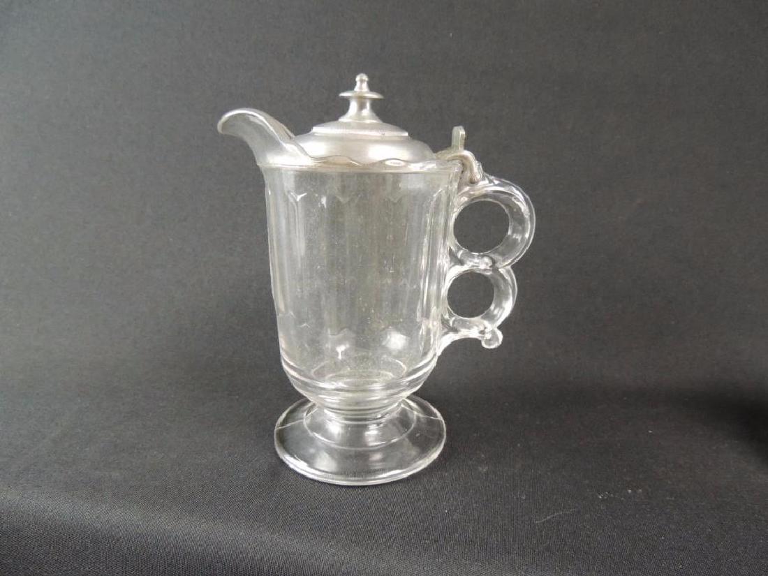 Antique 2 Finger Handled Stemmed EAPG Syrup (1 of 2)