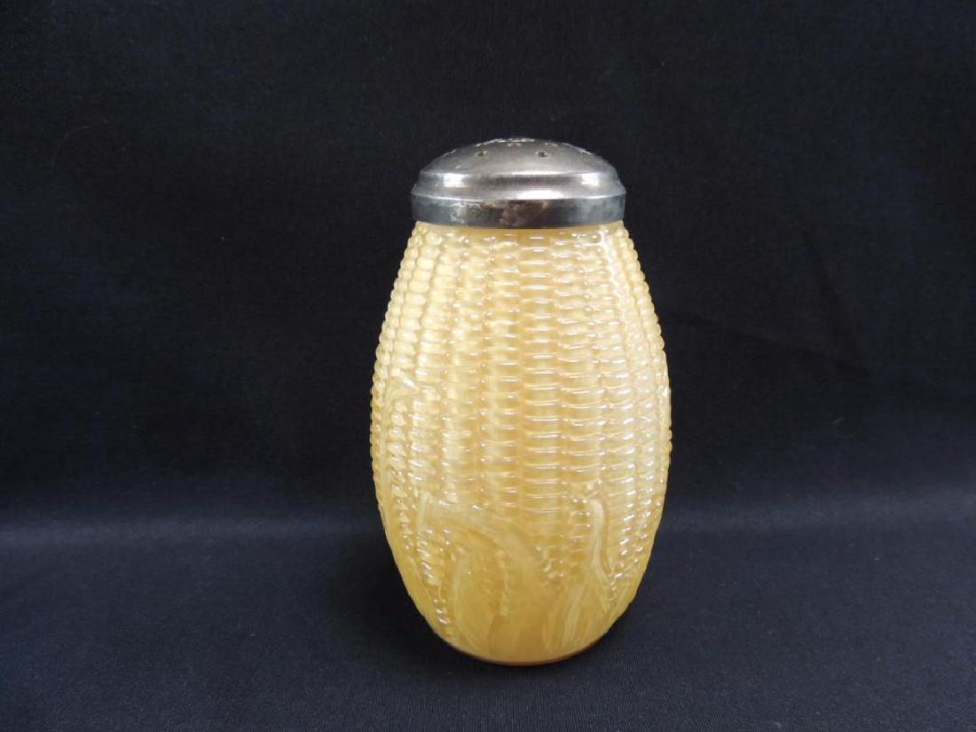 Antique Yellow Cased Glass Corn Cob Sugar Shaker (1 of 5)