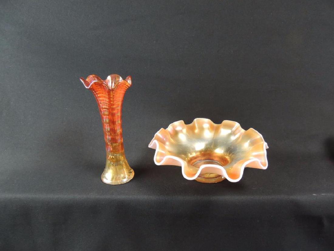 Group of 2 Marigold Carnival Glass Items (1 of 3)