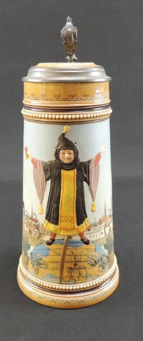 Mettlach Munich child standing on globe of the world 1 (1 of 10)