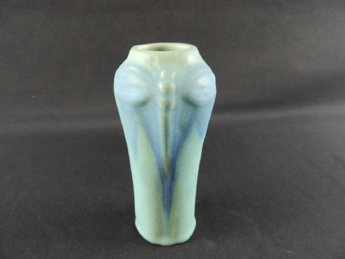 Antique Van Briggle Dragonfly Pattern Art Pottery Vase (1 of 3)