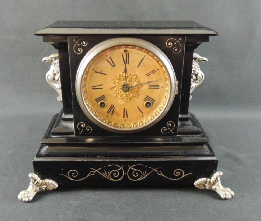 Antique Ornate Ansonia Clock Co. Mantle Clock (1 of 7)