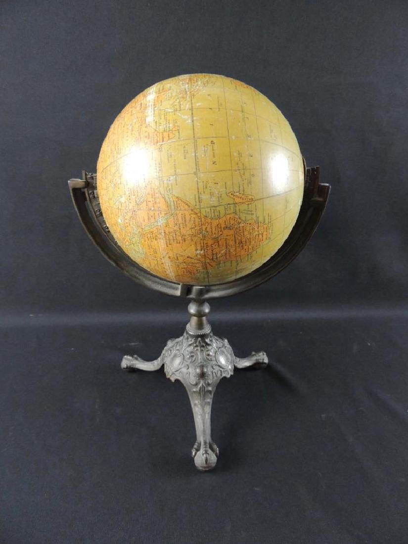 Antique Ball and Claw Footed Rand McNally Globe with (1 of 6)