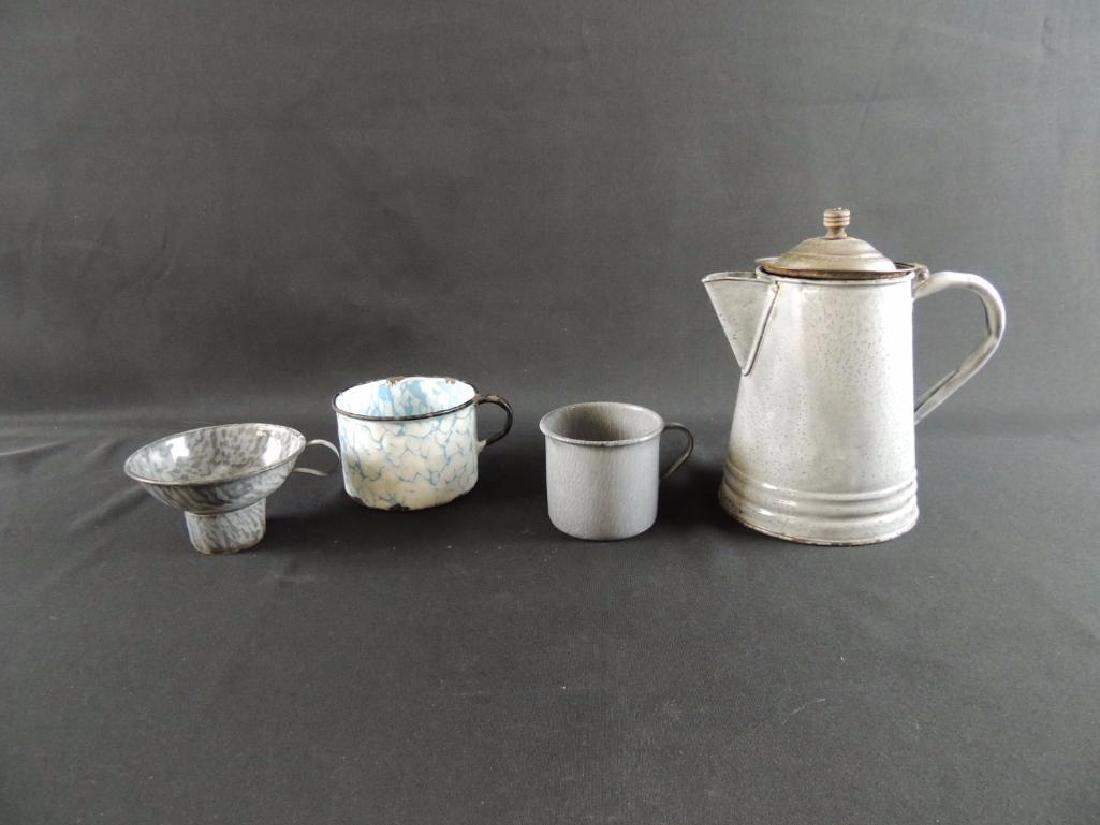 Group of 4 Antique Granite Ware Items (1 of 2)