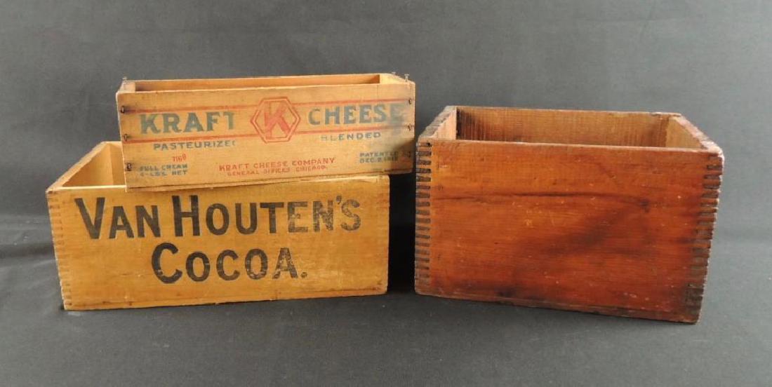 Group of 3 Advertising Wood Crates (1 of 3)
