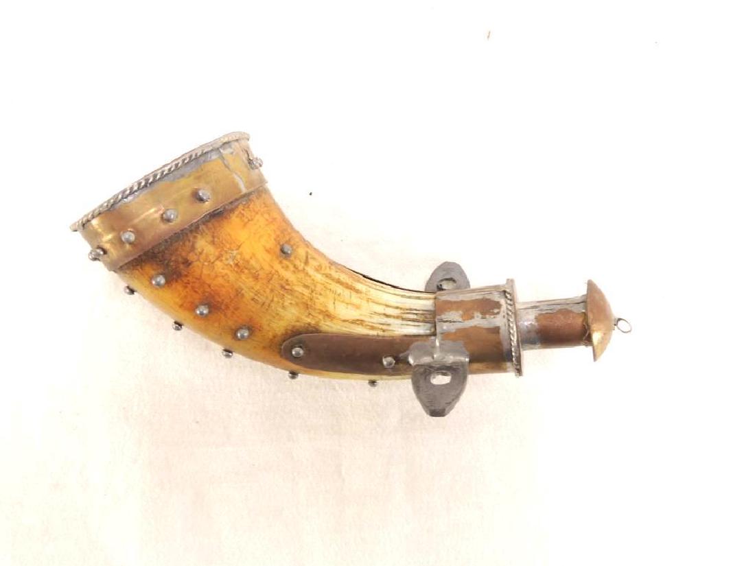 Middle Eastern "Camel" Gun/Jezail Ornate Powder Horn (1 of 3)