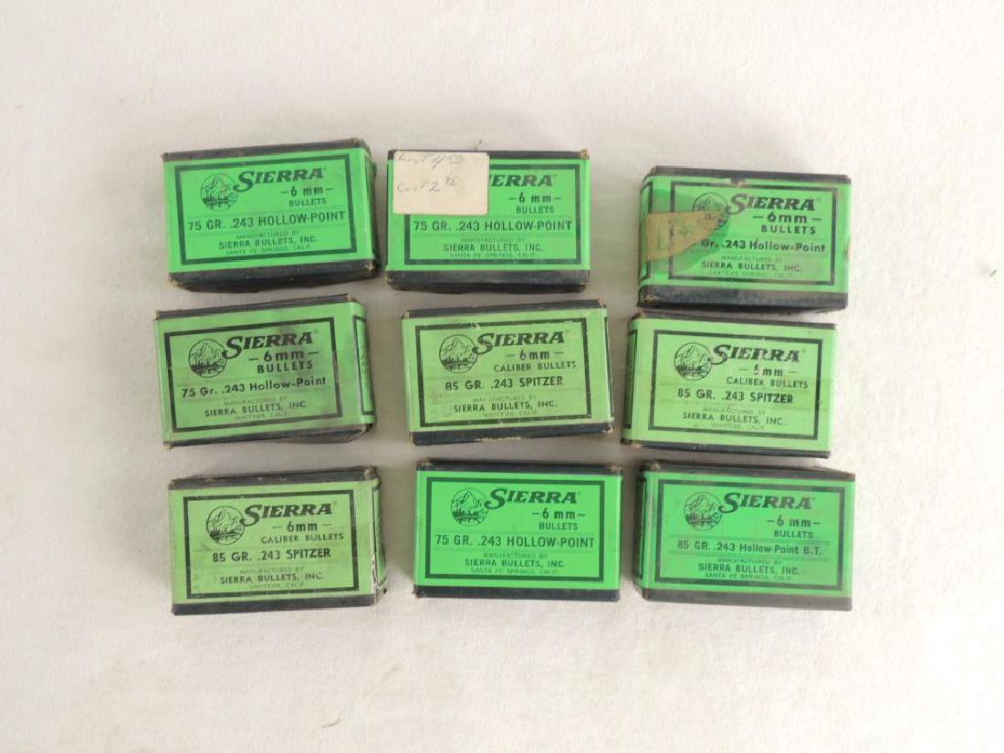 Group of 9 Full and Partial Boxes of 6mm Bullets (1 of 1)