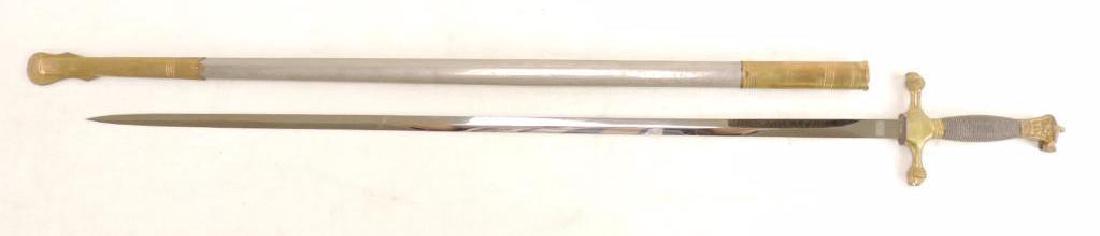 Antique Masonic Ceremonial Sword with Scabbard (1 of 5)