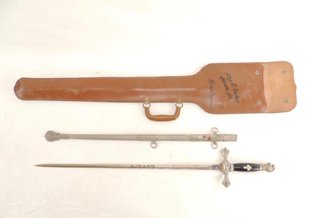 Antique Ottawa Ill. Masonic Ceremonial Sword with (1 of 6)