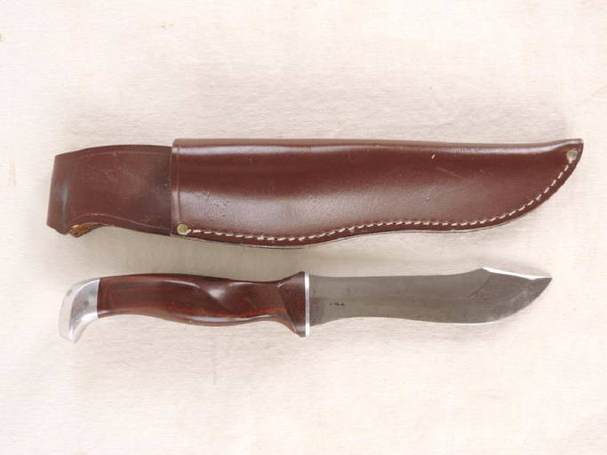Cutco No. 1065 Hunting Knife With Leather Sheath