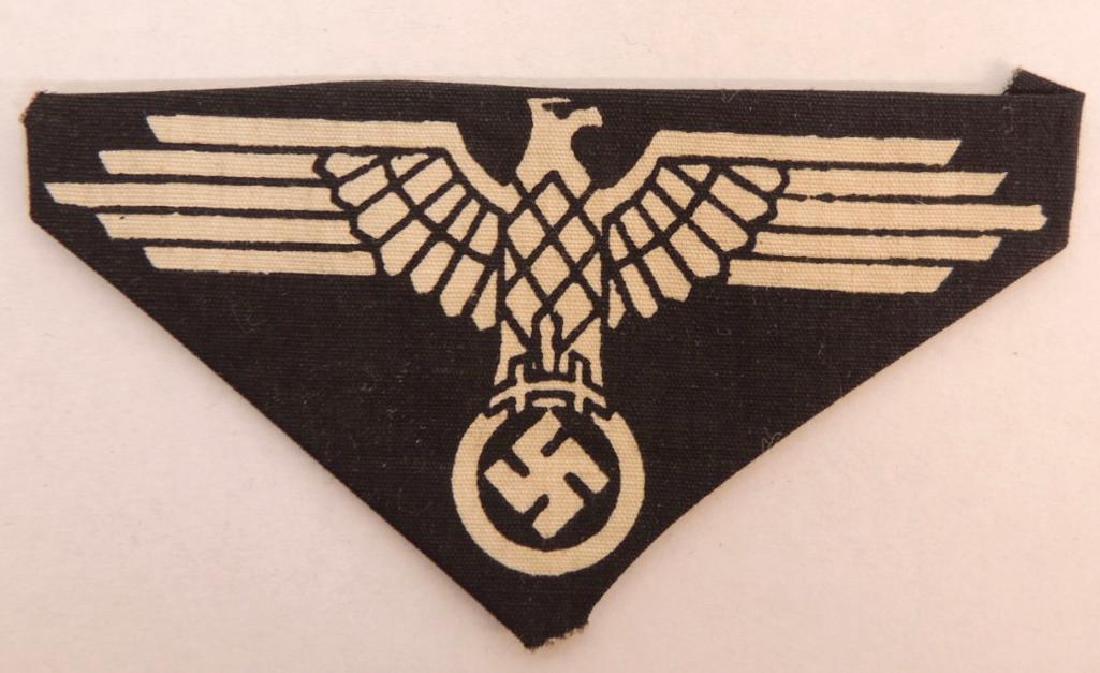 WW2 German Printed SS Sleeve Eagle Patch (1 of 2)
