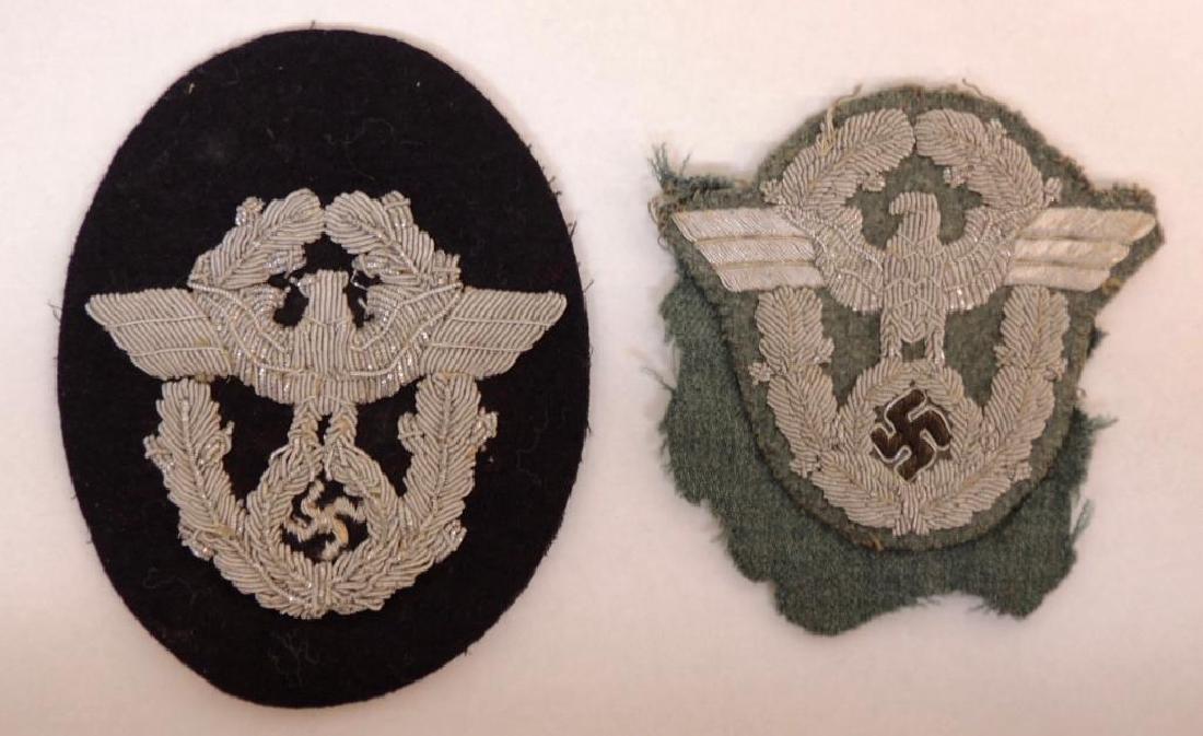 WW2 German Police Officer and Fire Police Sleeve Eagle (1 of 4)