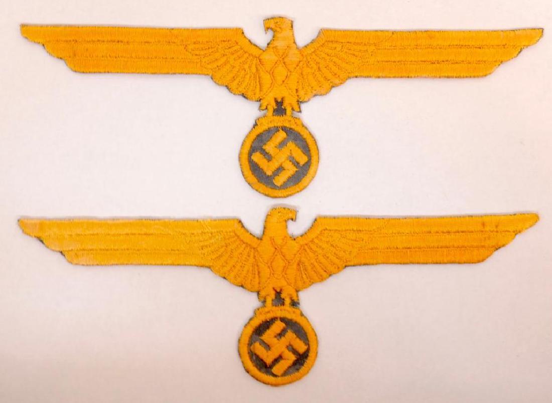 Pair of WW2 German Army General Pennant Eagle Patches (1 of 1)