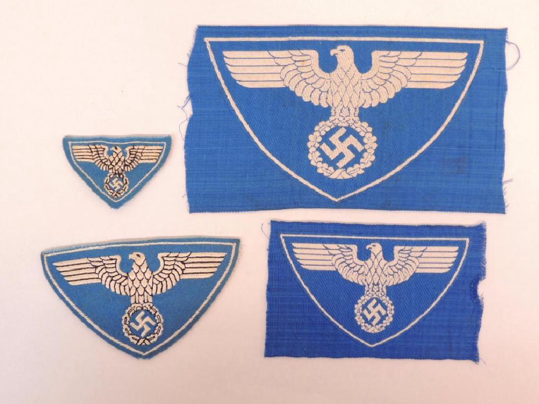 Group of 4 WW2 German Sport Shirt Eagle Patches (1 of 1)