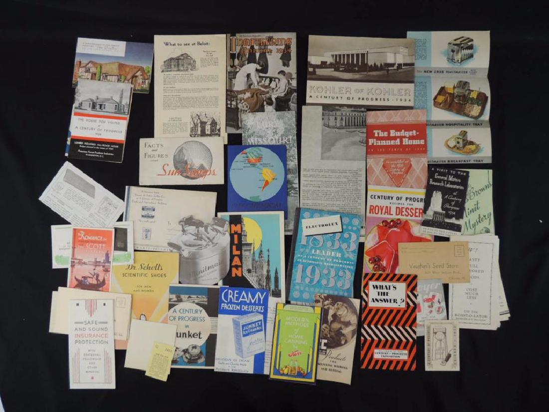 Group of 1933-34 Chicago World's Fair Recipe Booklets (1 of 5)