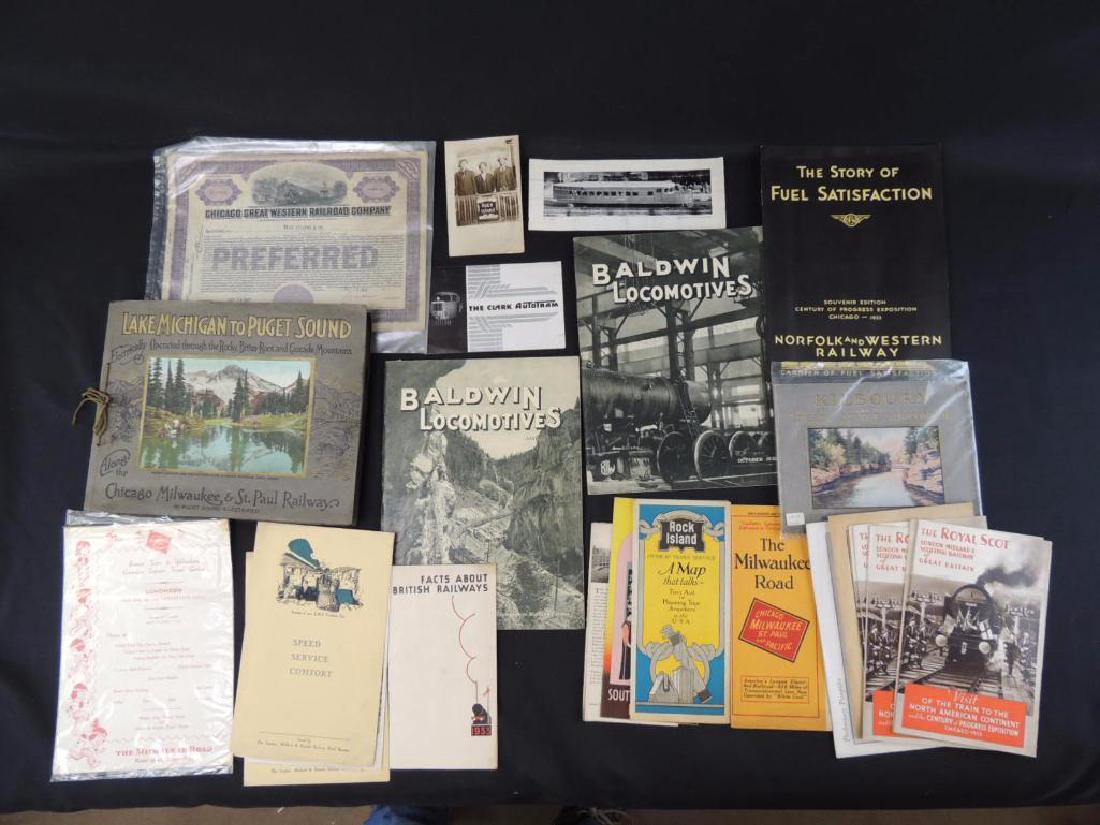 Group of Railroad Magazines, Booklets, Photos, and More (1 of 11)