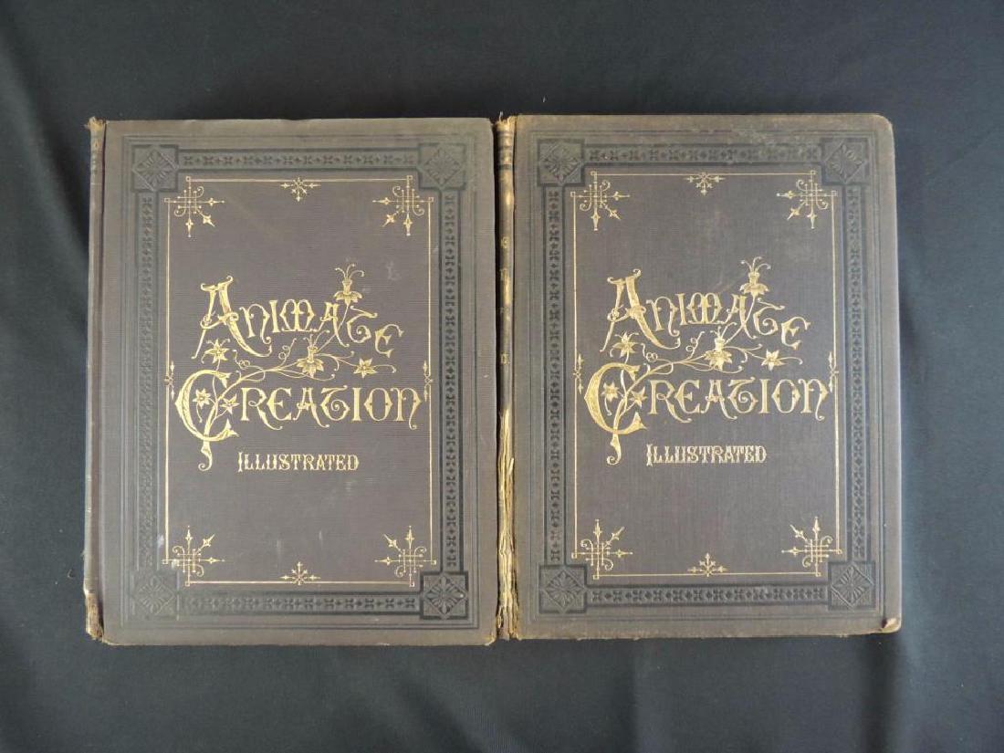 1885's Animate Creation by Rev. J.G. Wood Volumes 1 and (1 of 9)