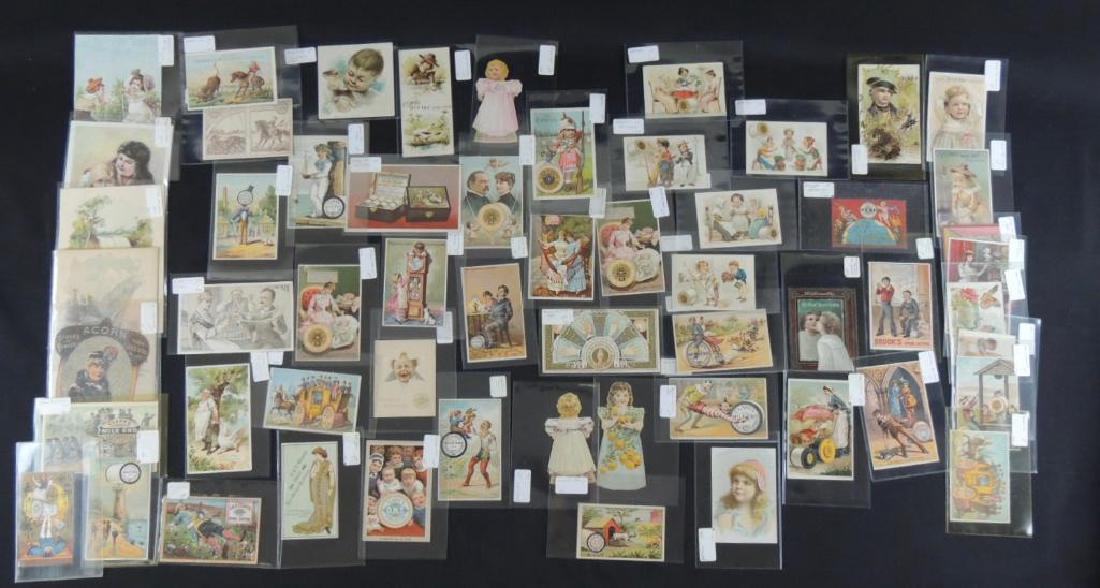 Group of Victorian Spool and Thread Trade Cards (1 of 13)