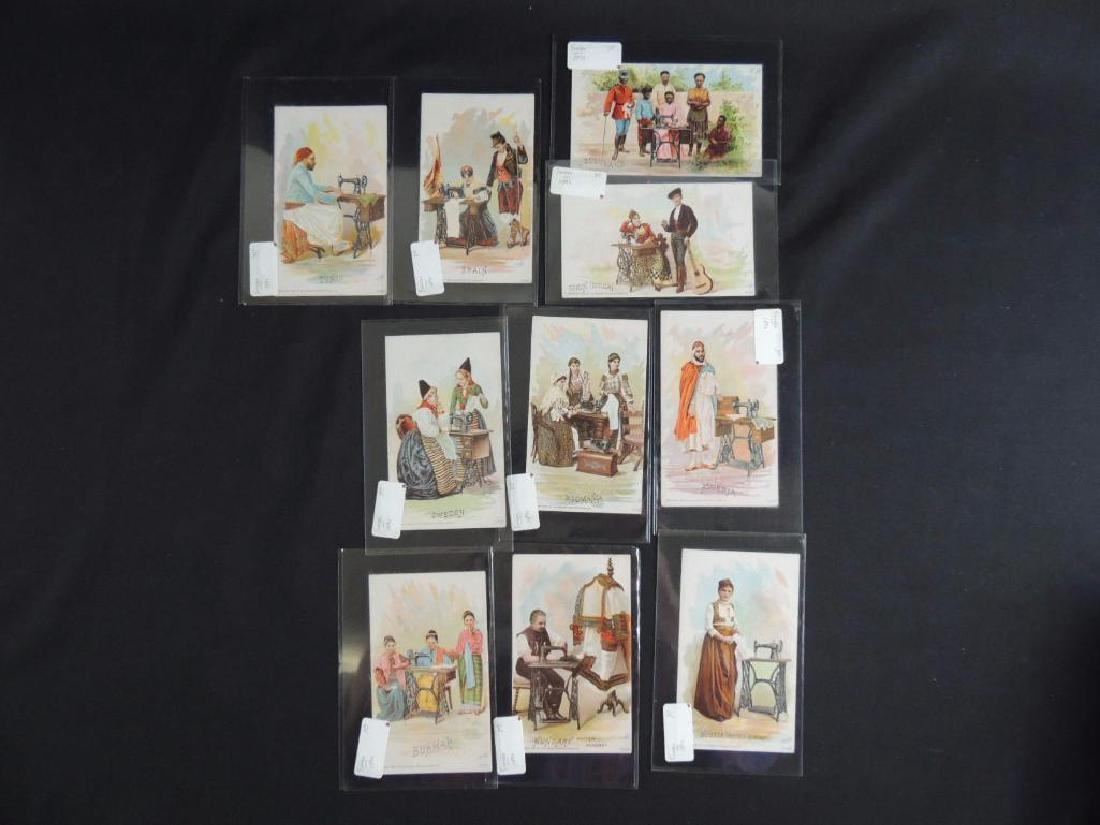 Group of 10 Singer Manf. Co. Victorian Trade Cards (1 of 5)