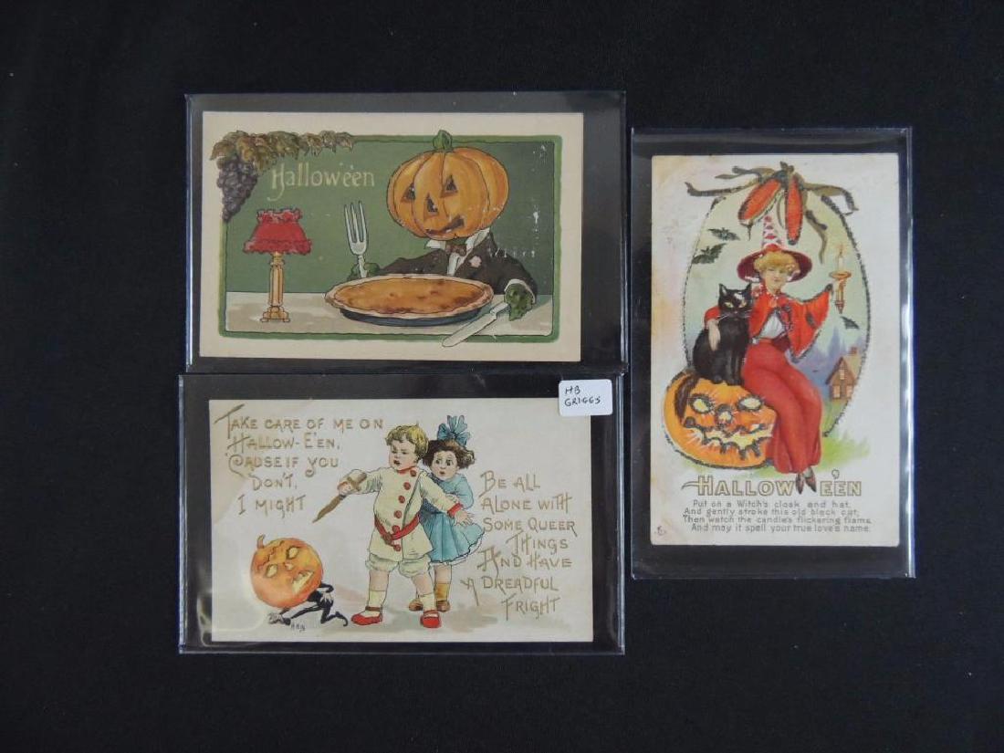 Group of 3 Embossed Halloween Postcards (1 of 7)