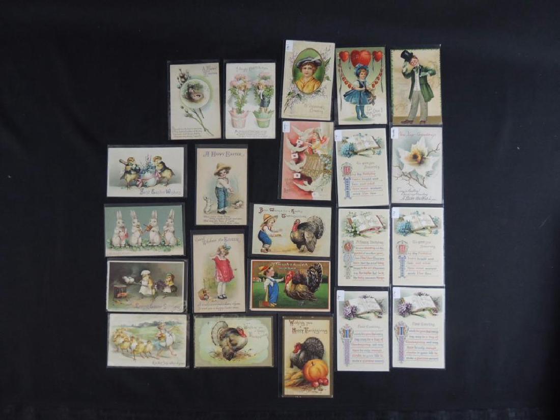 22 Various Holiday Postcards Mostly Signed (1 of 5)