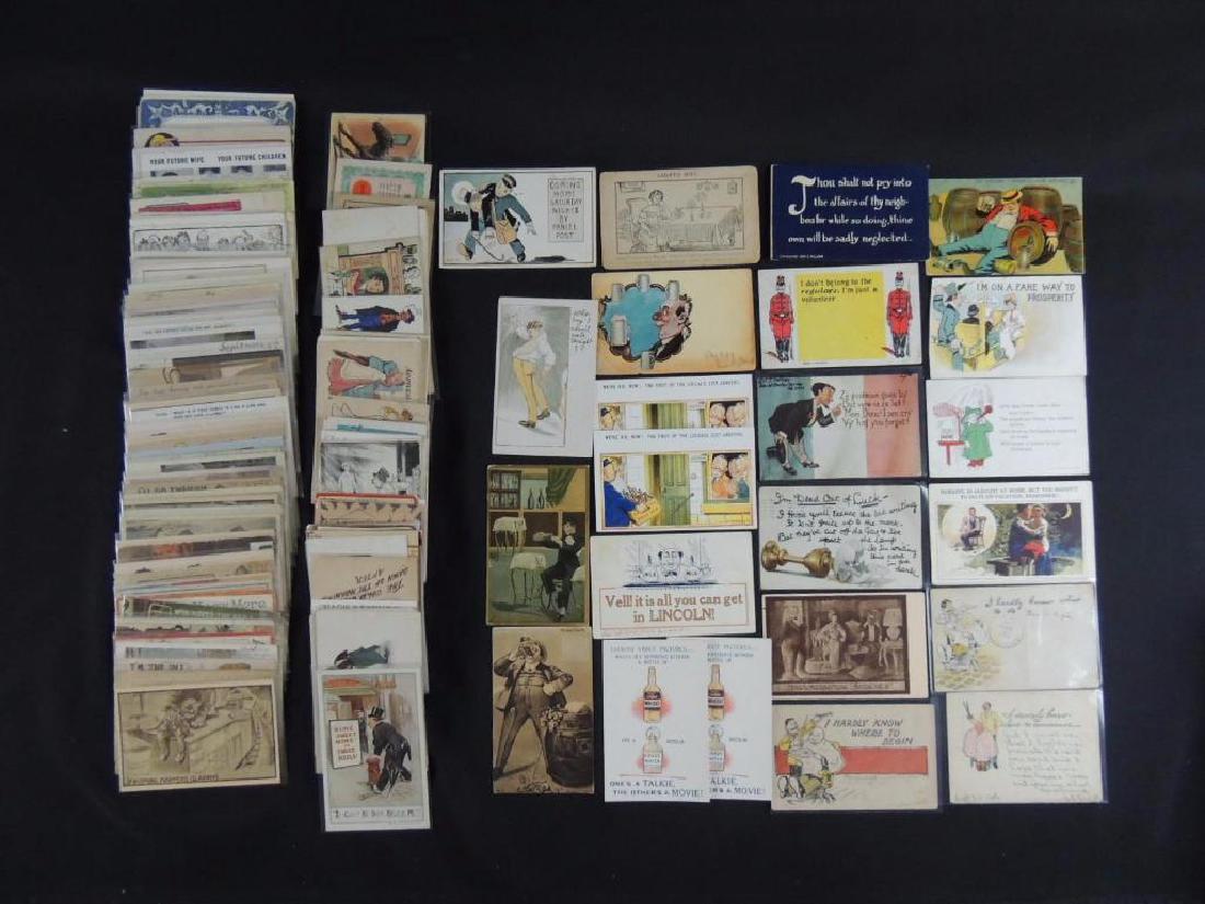 Approximately 300 Vintage Humor Postcards (1 of 5)