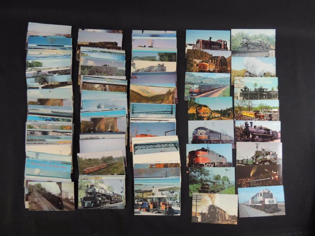 Approximately 300 Plus Train and Railroad Postcards (1 of 5)