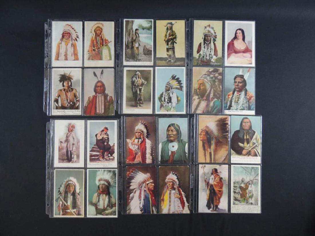Group of 24 Native American Indian Postcards (1 of 6)