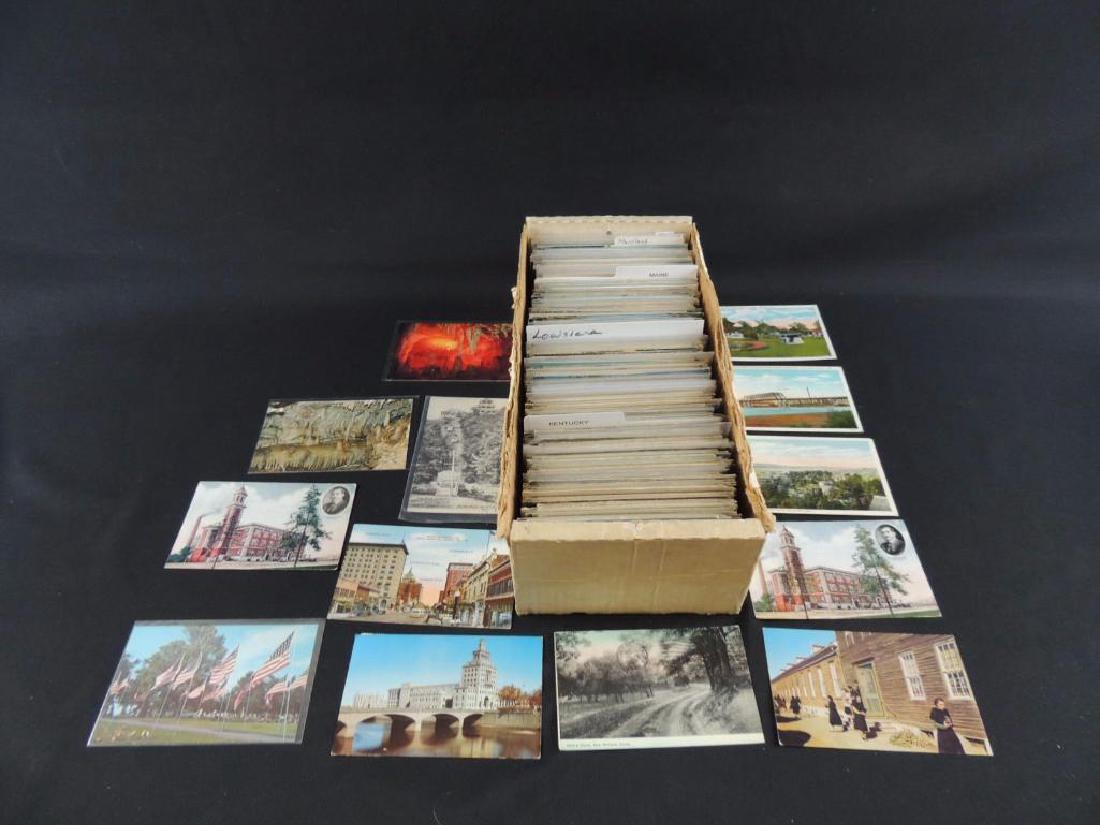Approximately 700 Plus U.S. State Postcards (1 of 2)