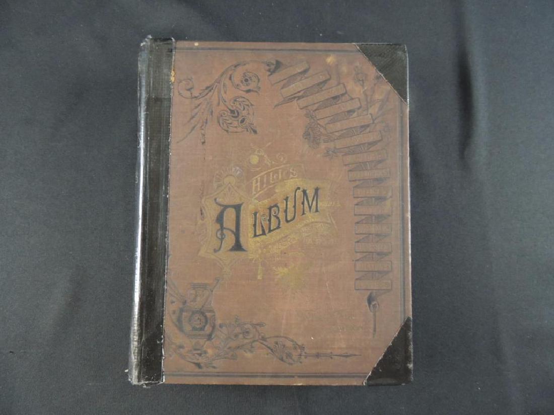 1891 Hill's Album of Biography and Art, Worlds Fair: Some Spine and Cover Damage