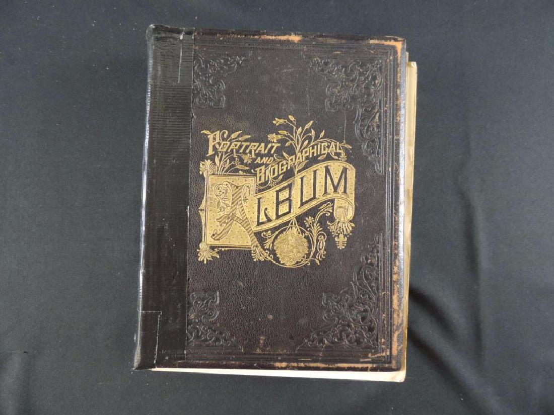 1891 Portrait and Biographical Album of Barry and Eaton: Some Spine and Cover Damage