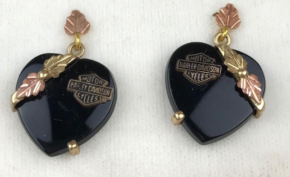 14K Yellow Gold/Black Hills Gold - Harley Davidson: 4.8g; box is included