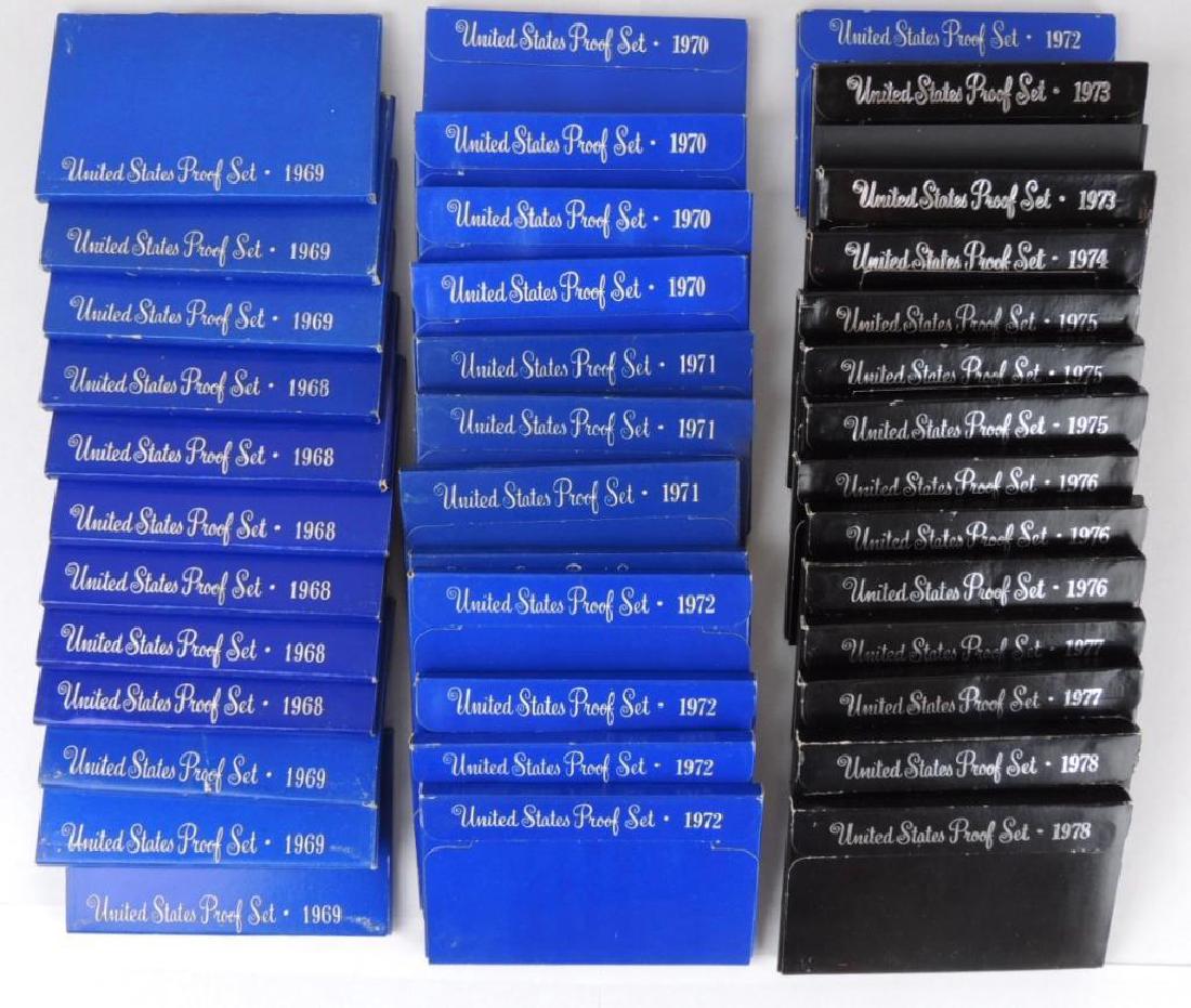 Group of 42 1968   78 US proof sets (1 of 1)