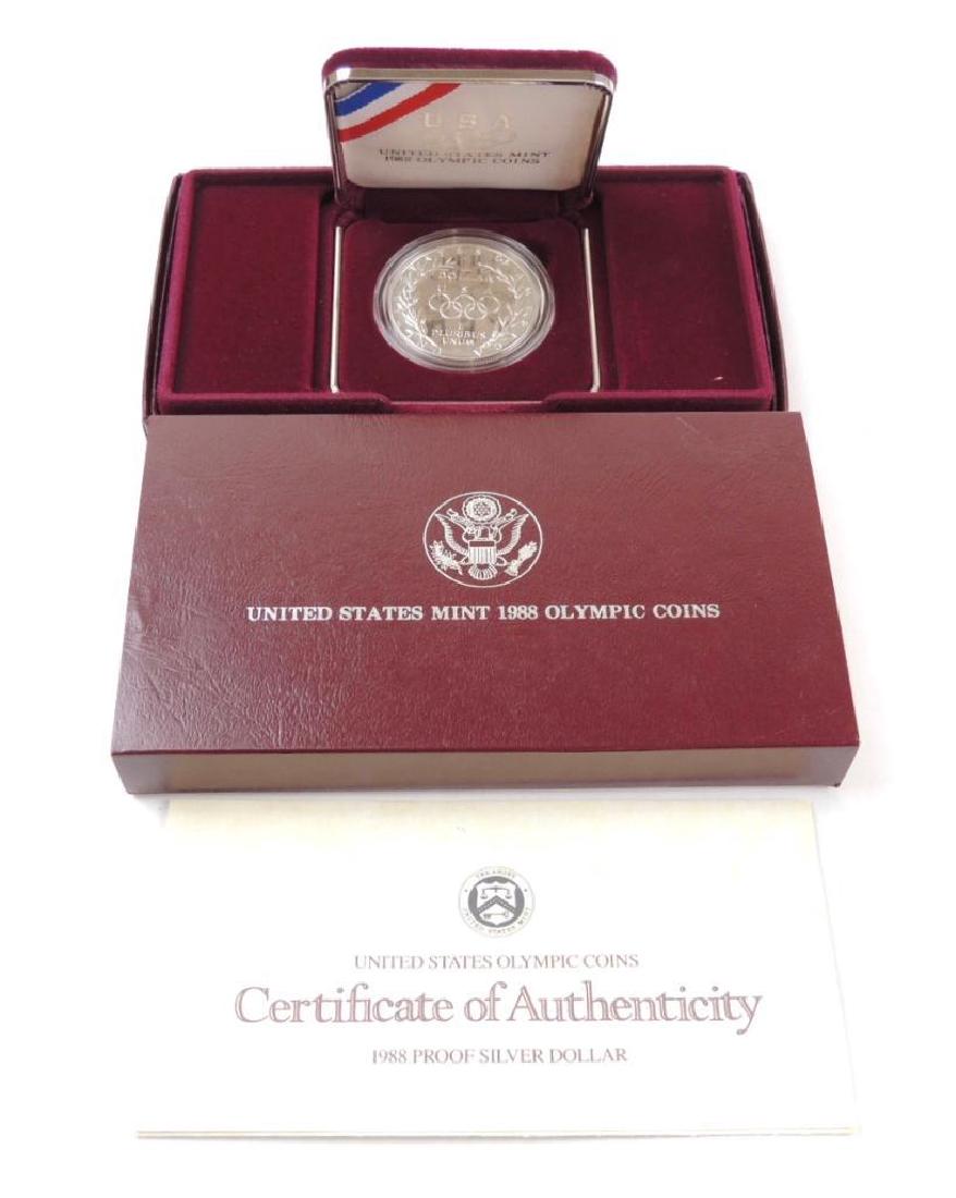 1988 US Olympic silver round with COA and box (1 of 3)