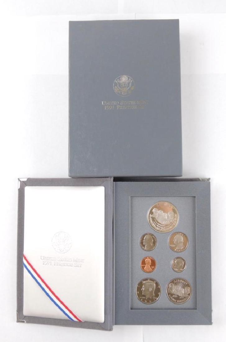 1991 US mint prestige set with mount Rushmore silver (1 of 3)